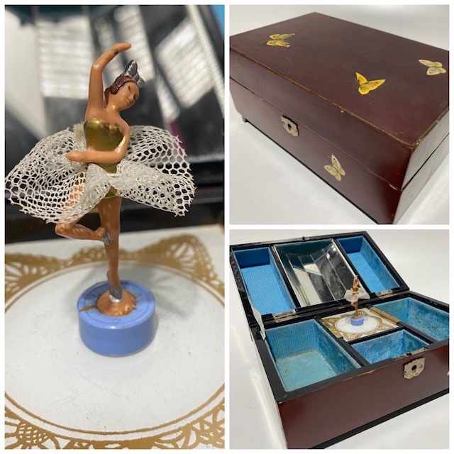 BOX, Music or Jewel - Butterfly Decoupage